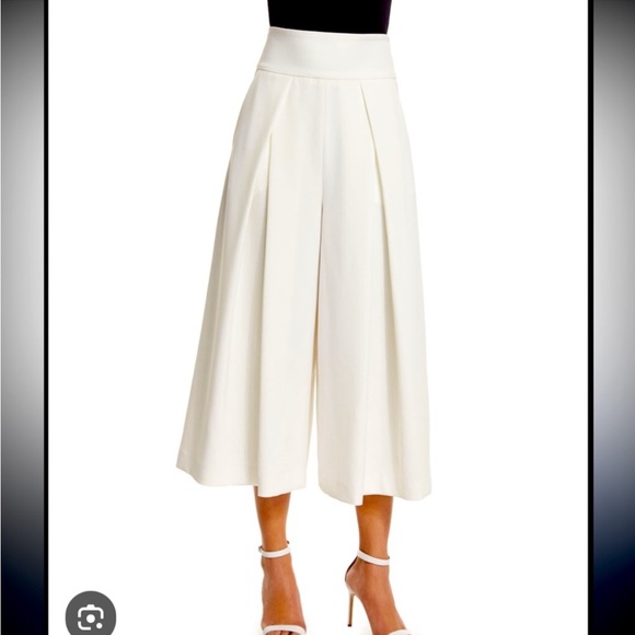 Milly Italian Fabric CADY Culottes CHARCOAL GRAY 4 beautiful fall winter fabric - Picture 4 of 8